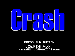 title screen for CRASH