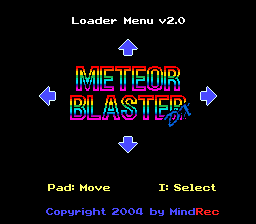 Gameplay in Meteor BlasterDX